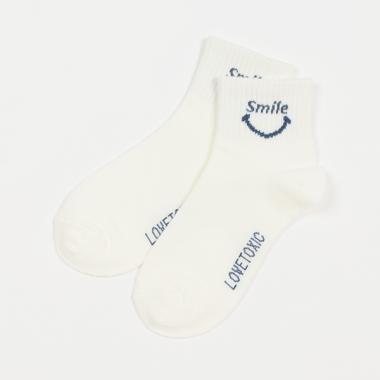 スマイルクルブシ丈ソックス