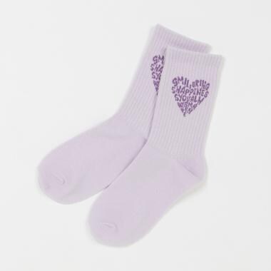 ハートロゴリブクルーソックス