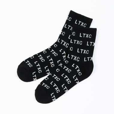 総柄クルーソックス