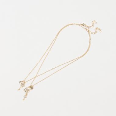 【WEB・一部店舗限定】【2本セット】キー&ロックモチーフネックレス