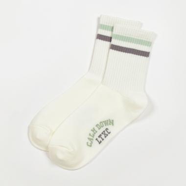 2本ラインクルーソックス