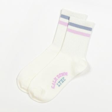 2本ラインクルーソックス