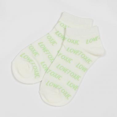 ロゴ総柄スニーカー丈ソックス