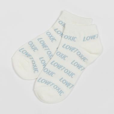 ロゴ総柄スニーカー丈ソックス