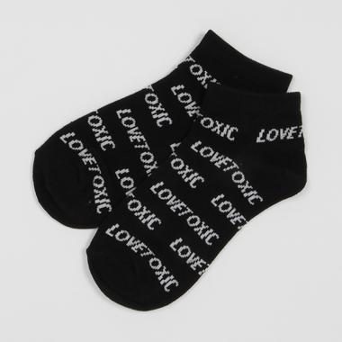 ロゴ総柄スニーカー丈ソックス