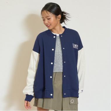 【Champion】【綿100％】裏起毛スタジャン