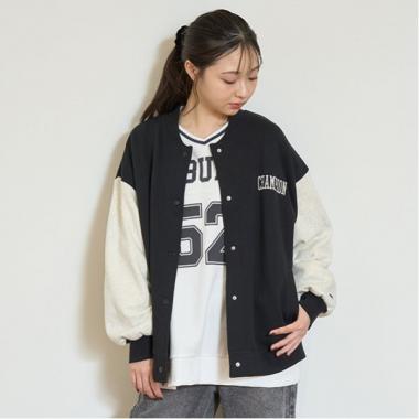 【Champion】【綿100％】裏起毛スタジャン