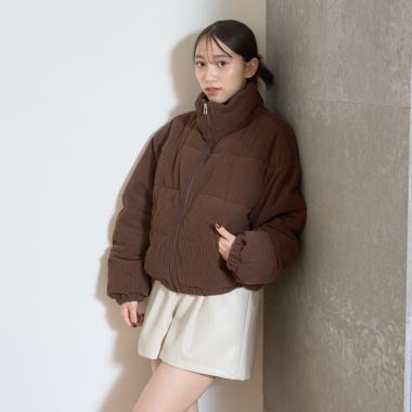 コーデュロイ中綿ブルゾン