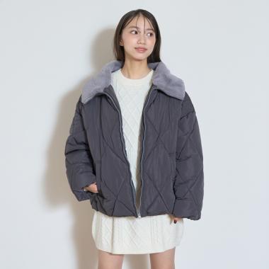 キルト中綿ブルゾン