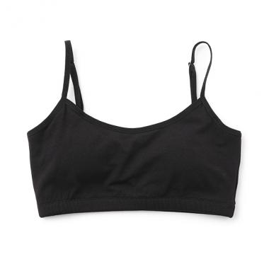 【ベーシック】【抗菌防臭/吸水速乾/さらさら】綿混キャミハーフトップ