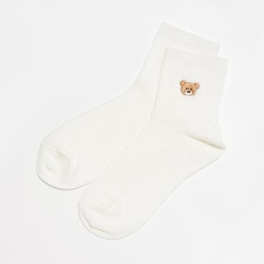 リブ刺繍スクールソックス