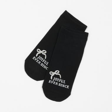 ロゴリボンスニーカー丈ソックス