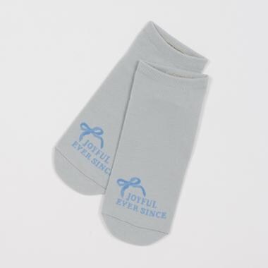 ロゴリボンスニーカー丈ソックス