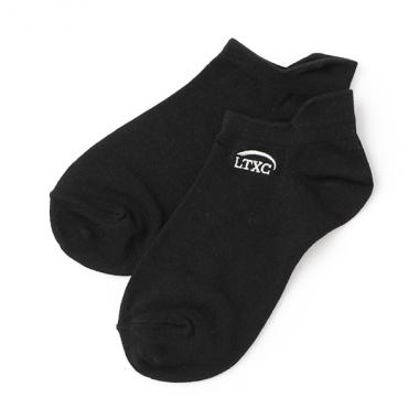 【LTXC】カカトタン刺しゅうスニーカー丈ソックス