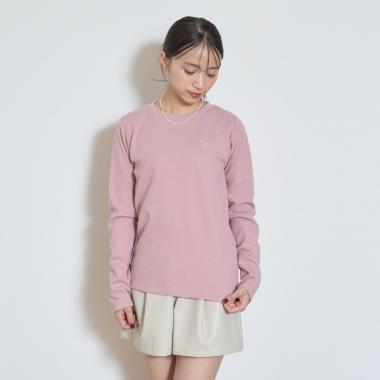 【ベーシック/裏起毛】テレコ長袖Tシャツ