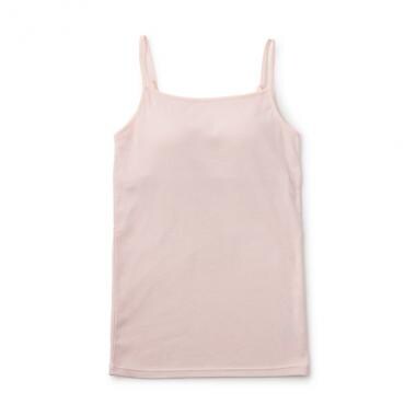 【ベーシック】【綿100％】パッドつきキャミソール