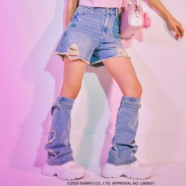 【マイメロディ・クロミ】ダメージショートパンツ