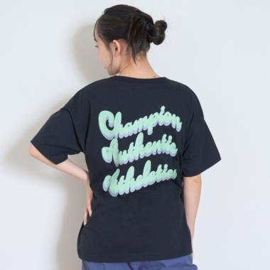 【Champion】【綿100％】バックプリントBIG半袖Tシャツ