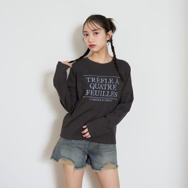 【GOODPRICE】【綿100％】ロゴ刺しゅう長袖Tシャツ