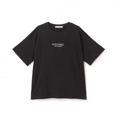 【7days/綿100％】バックガールイラスト半袖Tシャツ