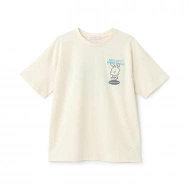 【7days/綿100％】ウサギモチーフBig半袖Tシャツ