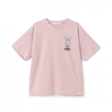 【7days/綿100％】ウサギモチーフBig半袖Tシャツ