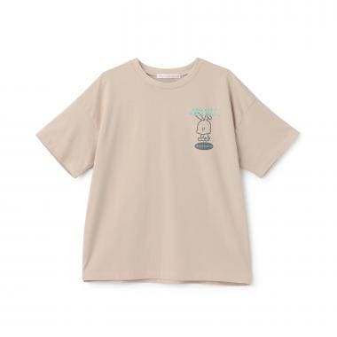 【7days/綿100％】ウサギモチーフBig半袖Tシャツ