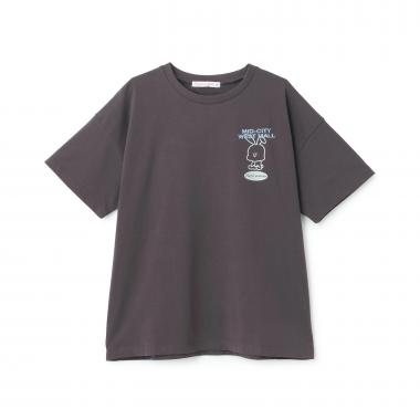 【7days/綿100％】ウサギモチーフBig半袖Tシャツ