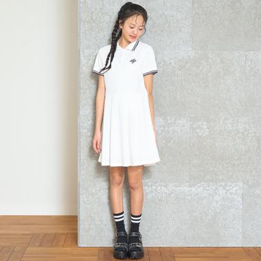 半袖ポロワンピース