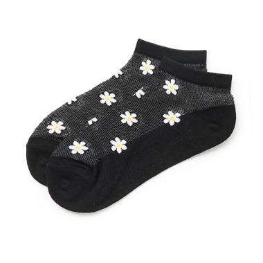 フラワーメッシュスニーカー丈ソックス