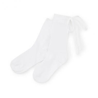 レースアップクルーソックス