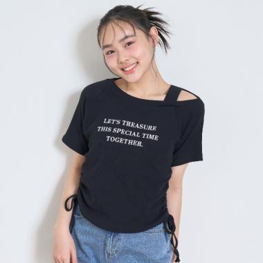 ワンショルドロストTシャツ