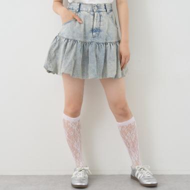 デニムバルーンスカート