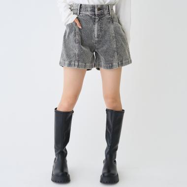 こなれ見えコーデュロイショートパンツ