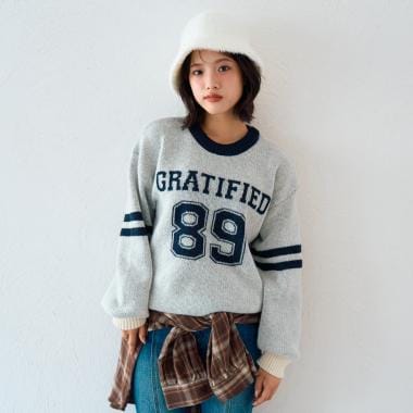 モヘアタッチジャガードプルオーバー