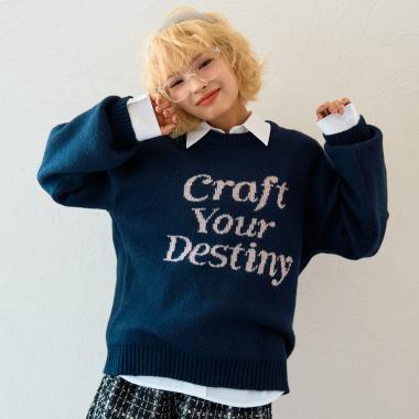 モヘアタッチジャガードプルオーバー