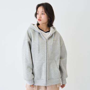 裏ボアジップパーカ