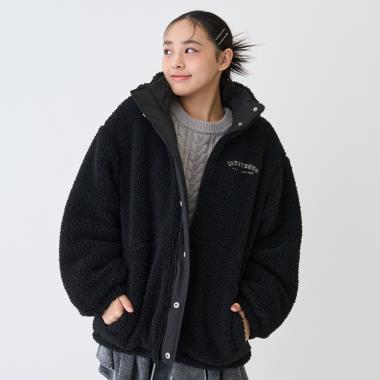 リバーシブルボアブルゾン