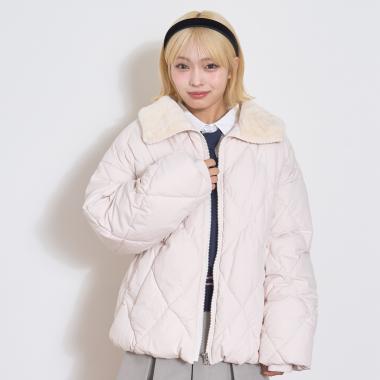 キルト中綿ブルゾン