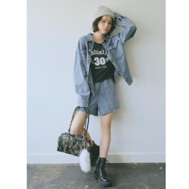 デニムシャツセットアップ