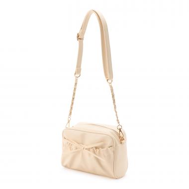 ギャザーポケットリボンショルダー