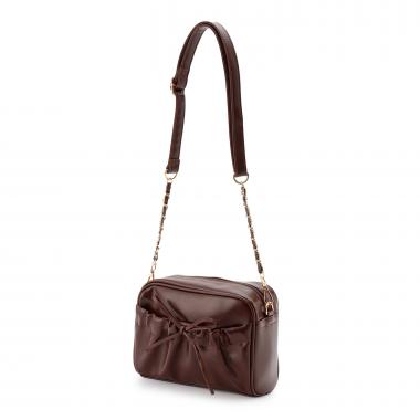 ギャザーポケットリボンショルダー