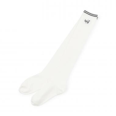 ラインリブニーハイソックス