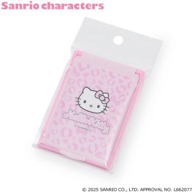 【ハローキティ】 ヒョウ柄ミニミラー