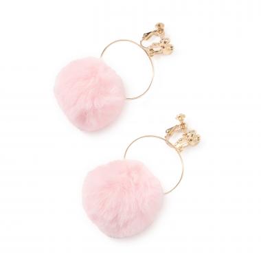 ファーイヤリング