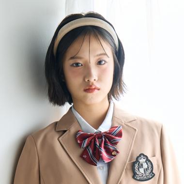 【卒服・セレモニー】レジメンタル柄リボンタイ