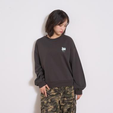 【秒かわトップス】アニマル刺しゅうベーシックトレーナー