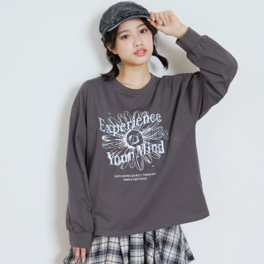 【綿100%】グラフィックアソート長袖T