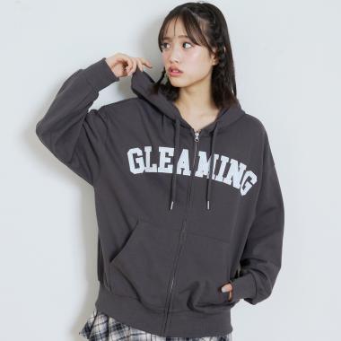 ロゴアップリケルーズジップパーカ