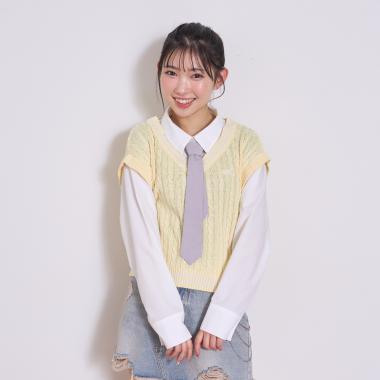 【アラエル】ネクタイつきレイヤードベスト